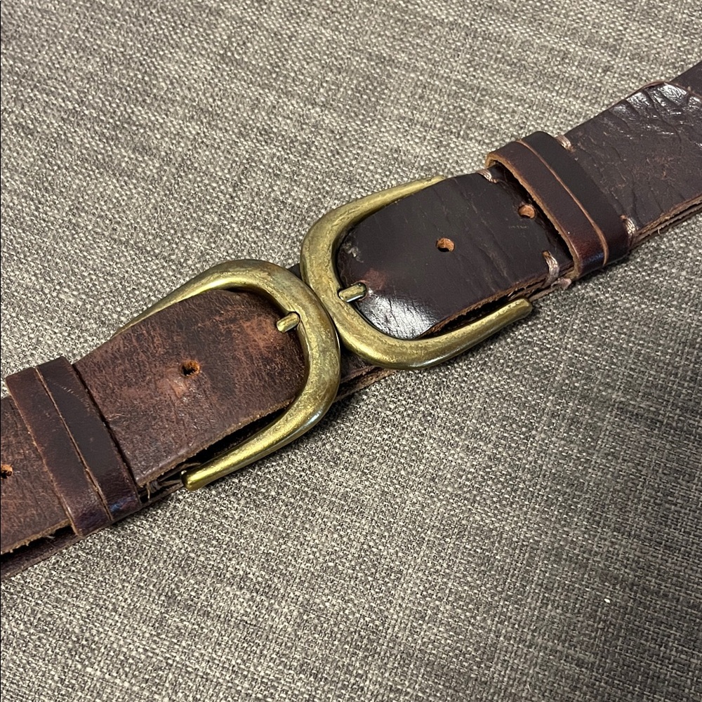 BDG Double buckle cow leather Belt SM